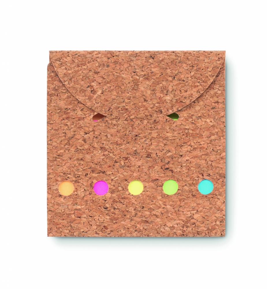 Logotrade advertising products photo of: Cork sticky note memo pad